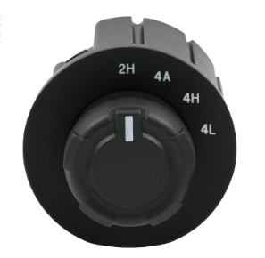 Transfer case control switch knob