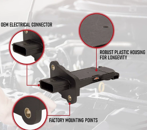 Air quality flow sensor assembly