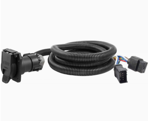 CURT 560717 Foot Vehicle Side Truck Base 7-Pin Trailer Wire Harness Extension