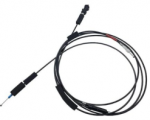 Release cable for trunk lid and fuel tank lid