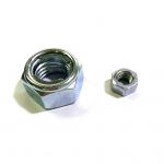 Hexagon slotted nut with pad