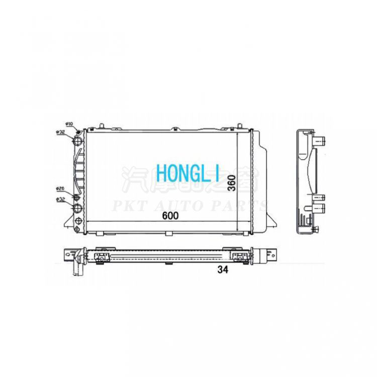 Radiator, engine cooling